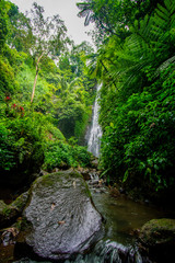Fototapeta na wymiar Waterfall in Malang East Java indonesia