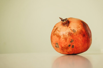 pomegranate on the table