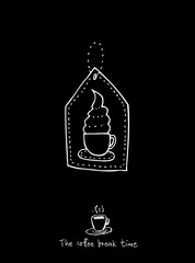 카페 포스터 / 손으로 그린 커피 그림