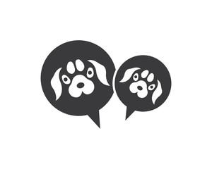 dog logo icon vector template
