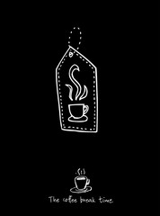 카페 포스터 / 손으로 그린 커피 그림