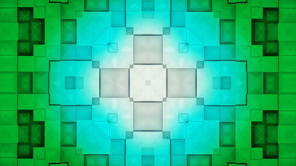 Futuristic neon square background