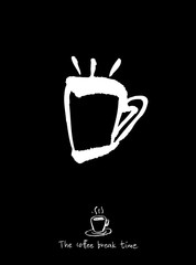 카페 포스터 / 손으로 그린 커피 그림
