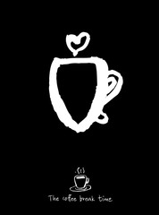 카페 포스터 / 손으로 그린 커피 그림