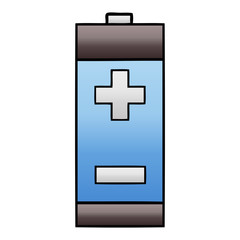 Obraz premium gradient shaded cartoon electrical battery