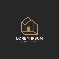 Minimalist luxury home logo