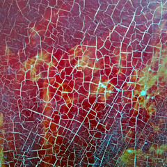 Old paint crack vector illustration background