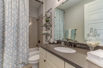 Luxury Home Interior Staged Bathroom Bedroom Farmhouse
