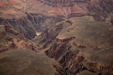 Colorado River Cutting through the Grand Canyon at Sunrise