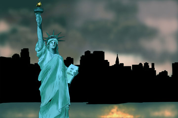 Fototapeta premium statue of liberty