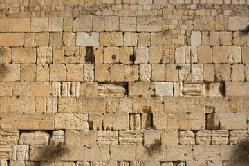 Western wall at Jerusalem, Israel