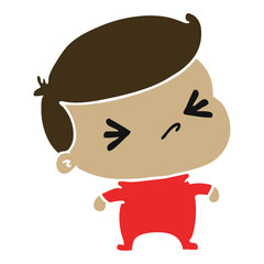 cartoon of a kawaii cute cross baby