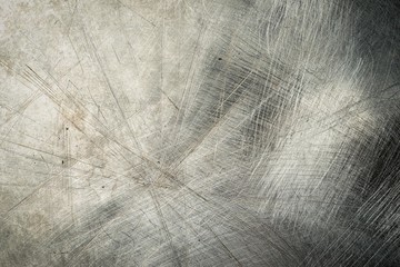 Scratched old metal texture. Grunge iron industrial metal background.