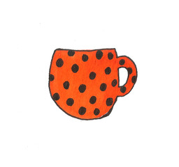 tea cup teapot illustration dishes