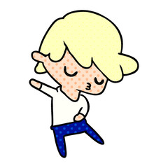 cartoon of kawaii cute boy
