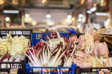fresh greens on the market