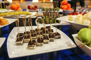 Chocolate chip cookies isolated on white background. Sweet biscuits. Homemade pastry.