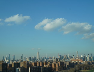 Fototapeta premium NYC view from Williamsburg bridge 