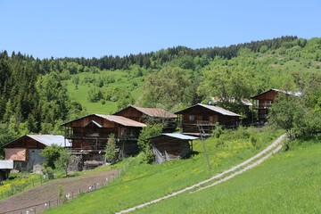 green village views. savsat/artvin/turkey