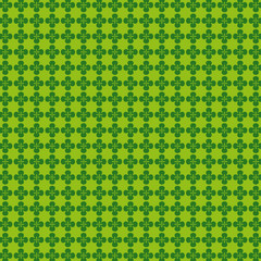 seamless pattern four-leaf clovers