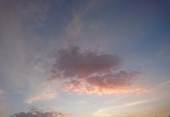 dramatic sky with clouds