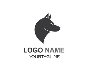 dog logo icon vector template