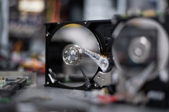 Opened Hard Drives For Data Recovery