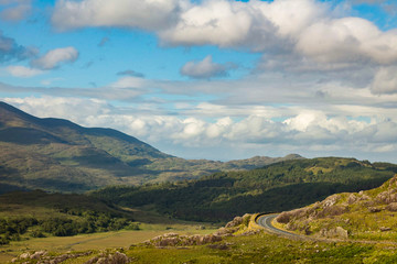 Fototapeta premium landscape with mountains and clouds