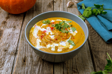Soup cream of pumpkin
