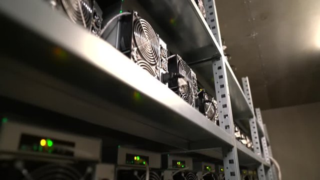 Server Room for crypto mining