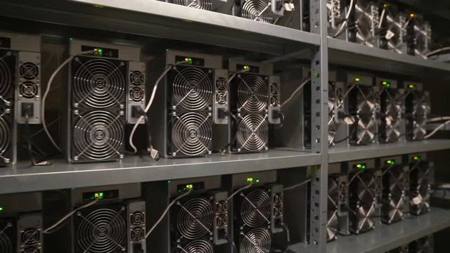 Server Room for crypto mining