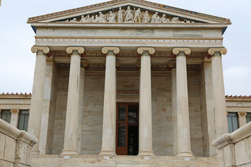 Naklejka premium Main building of the Academy of Athens in Greece