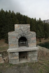 Obraz premium green village views. savsat/artvin/turkey