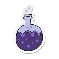 sticker of a cartoon magic potion