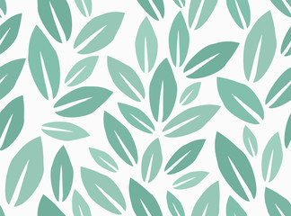 Leaves Pattern. Endless Background. Seamless