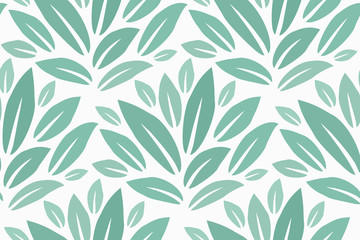 Leaves Pattern. Endless Background. Seamless