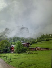 green village views. savsat/artvin/turkey