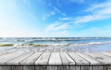 Fototapeta premium Empty wooden table background