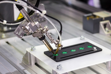 automation robot welding for assembly circuit board