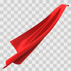 Superhero red cape