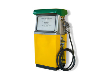 Retro oil dispenser,isolated on white background with clipping path.
