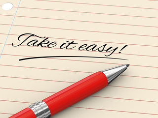 3d pen writing take it easy on paper