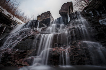 Winter waterfalls in Hamilton Ontario