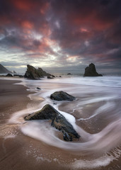 Dramatic sky at sunset