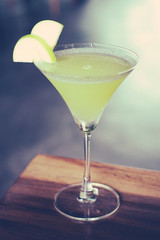 Apple Martini Rum, vodka, triple sec, fresh apple