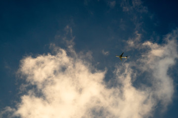 airplane in the sky