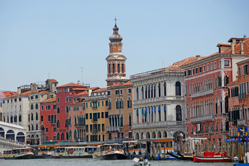 Fototapeta na wymiar View of Venice. Beautiful Italian city with canals and historic architecture