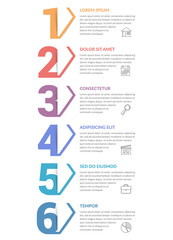 Six Steps - Infographic Template