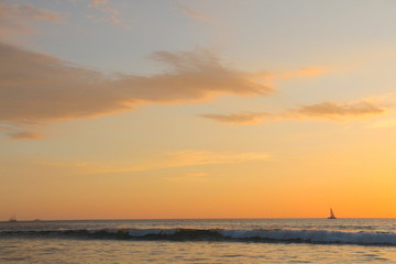 Sonnenuntergang am Meer