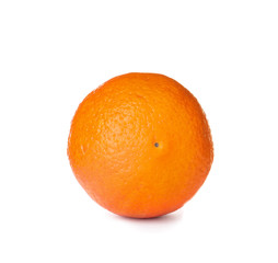 Fresh ripe orange isolated on white. Citrus fruit